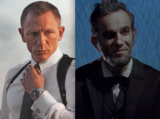 Daniel Craig, Skyfall, Daniel Day-Lewis, Lincoln Daniel Craig, Skyfall, Daniel Day-Lewis, Lincoln